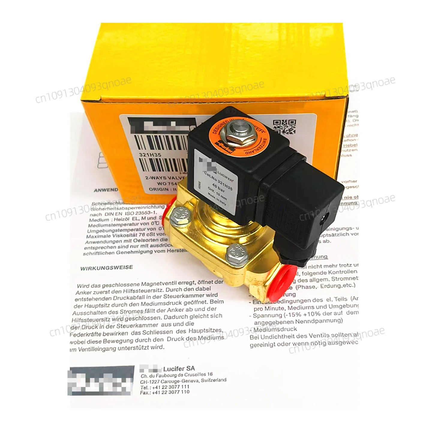 

Original PARKER normally open solenoid valve 322H75 high pressure valve 40BAR 4 points can replace 322H35