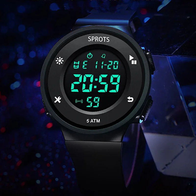 

Крутые светодиодные часы для мужчин и женщин, спортивные цифровые элегантные кварцевые часы с будильником, мужские наручные часы, модные модные электронные часы Relogio