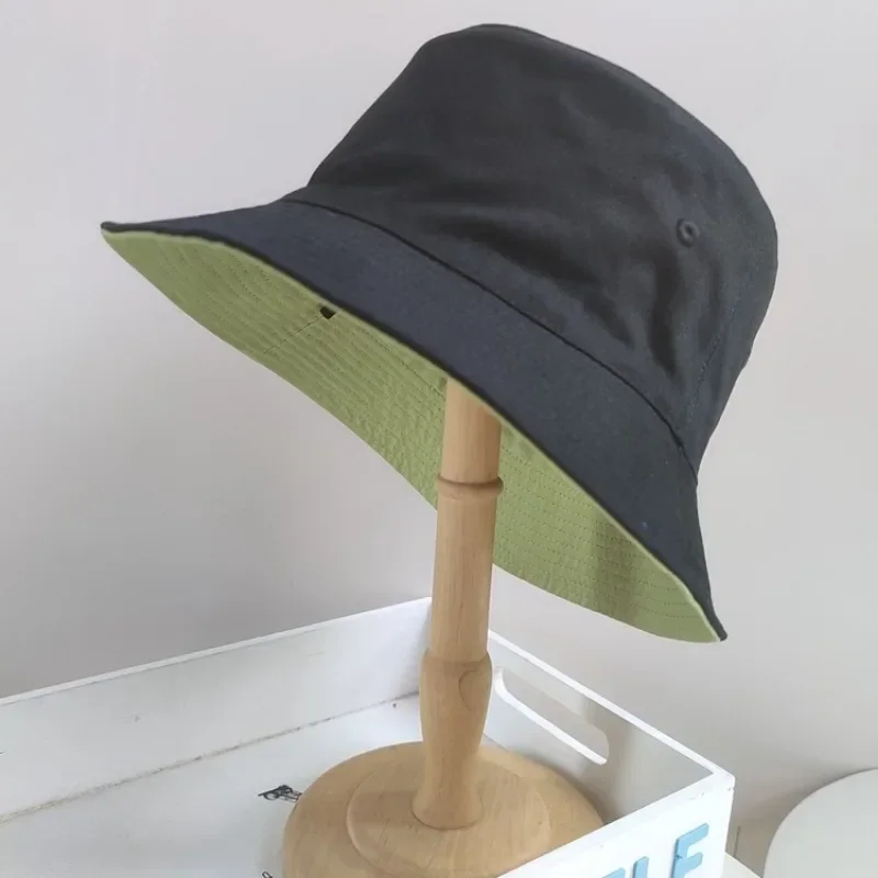 Enlarged Deepening XXL Size 63cm Bucket Hat Women Big Head Double-sided Fisherman Hat Men Large Size Large Tide Hip Hop Sun Hat