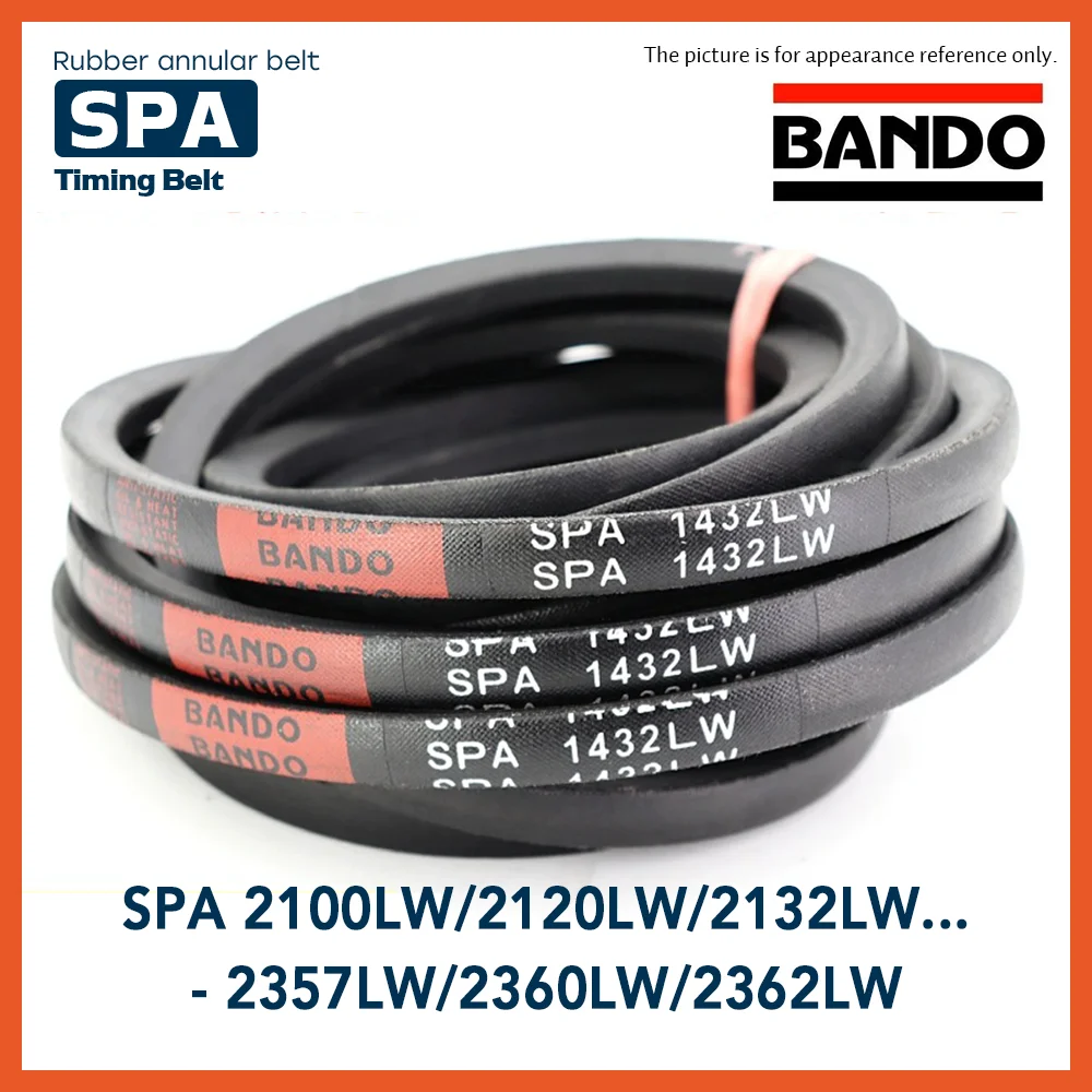 

BANDO SPA SECTION 13mm*10MM V BELT SPA 2100LW/2120LW/2132LW/2150LW/2157LW/2160W/2182LW/2200LW/2207LW/2232LW....SPA 2360LW/2362LW