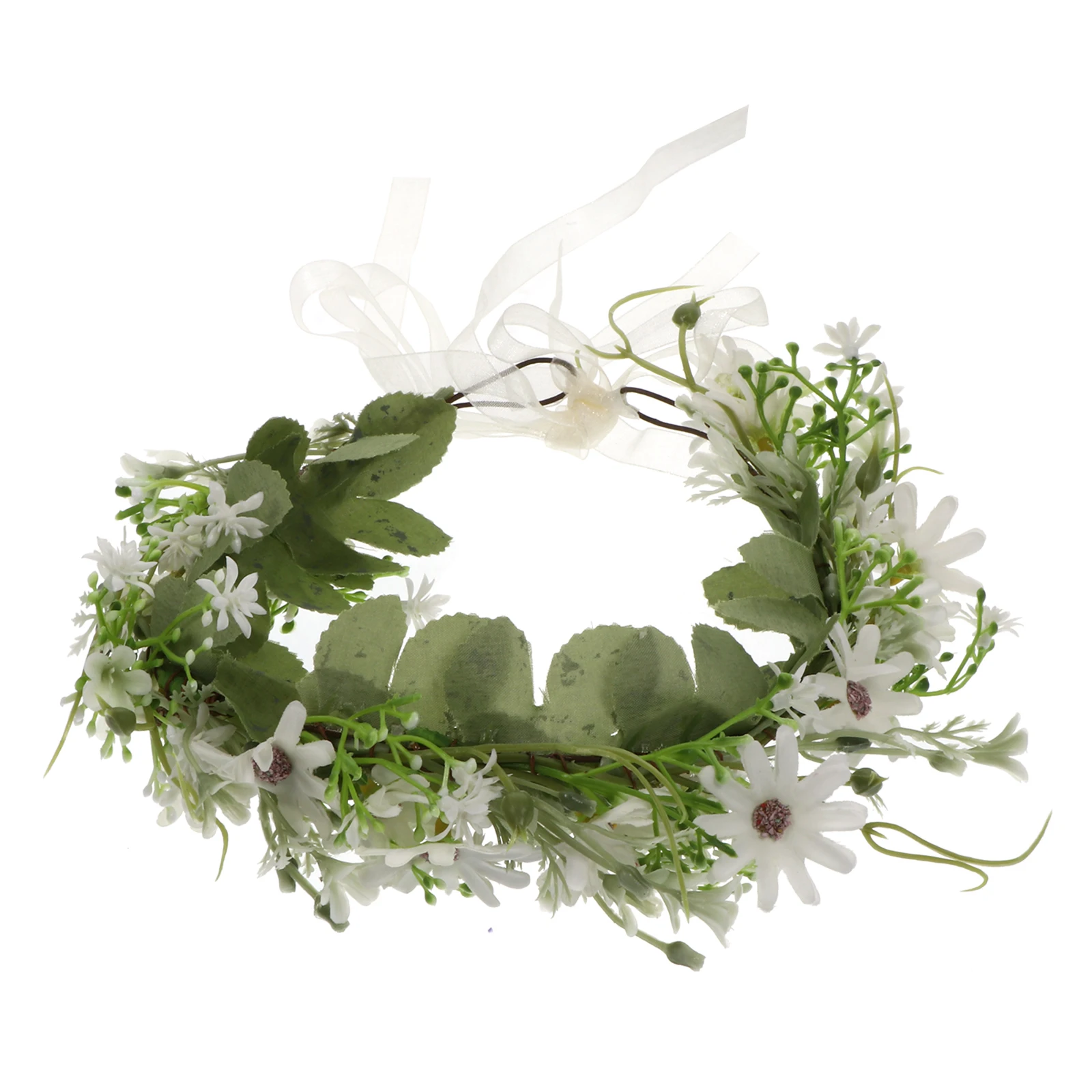 

Garland Headband Women Hair Accessories Wreath Headpiece Fabric Headwear Bridal Bridesmaid Simulation Decorative Headdress Party