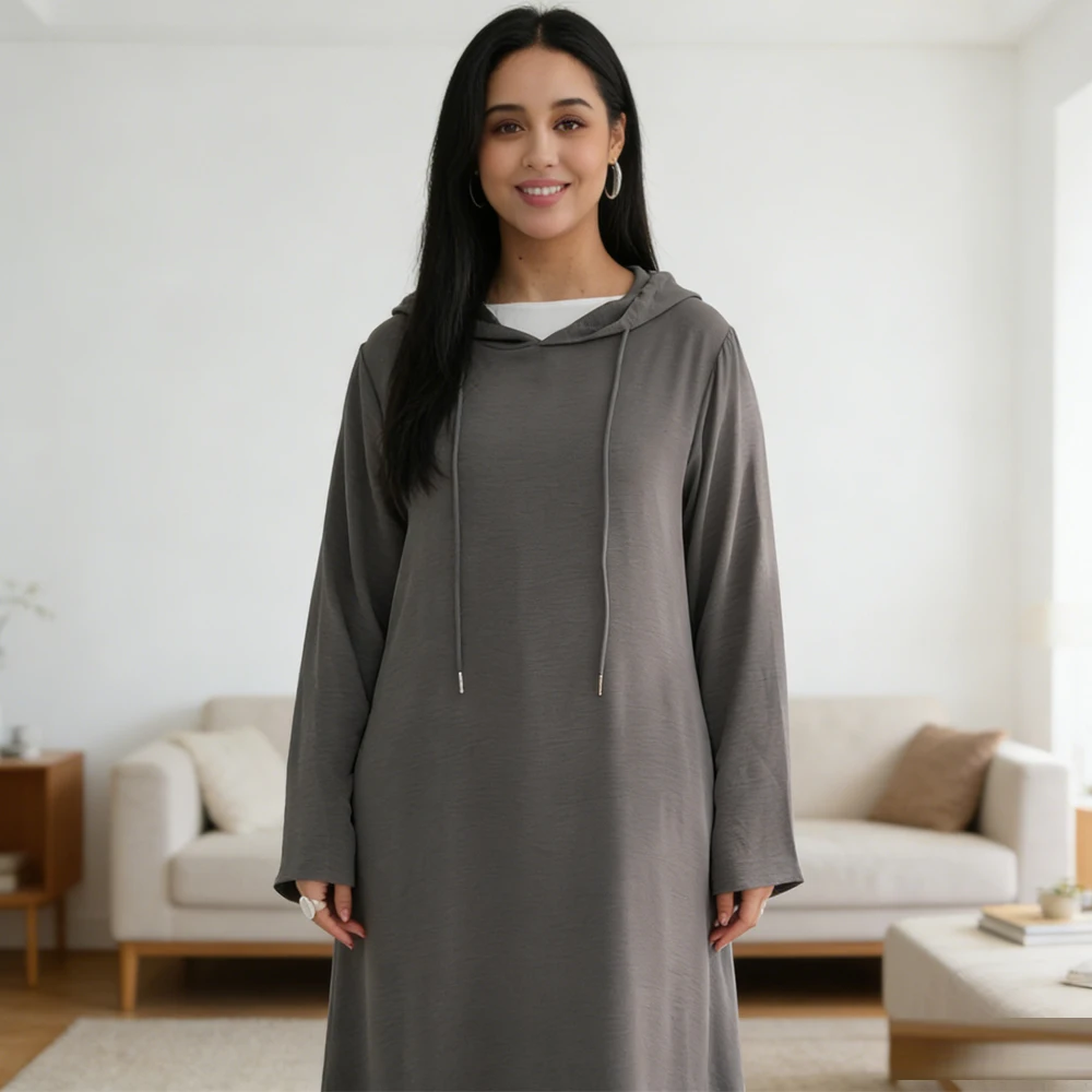 

Дубайская абайя с капюшоном, женское мусульманское платье, джеллаба для Ид, кафтан для Рамадана, турецкий кафтан, саудовская арабская одежда, исламская одежда, кафтан для женщин, джаллия