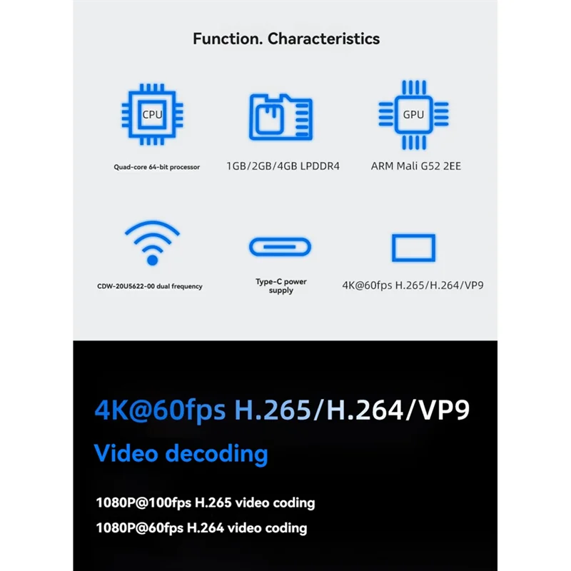 【Venta Flash】 Placa de desarrollo RK3566 microcontrolador ARM 2G + 16G 4K @ 60Fps Wifi-BT con red cable para Linux Android