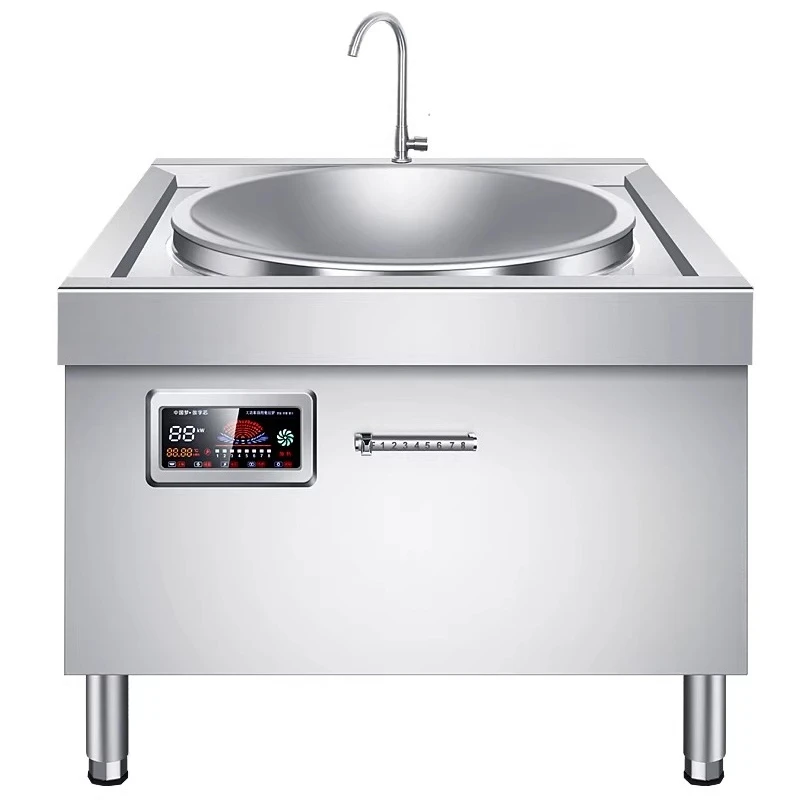 Commercial Induction Cauldron Stove 15KW High Power Kitchen Electric Wok