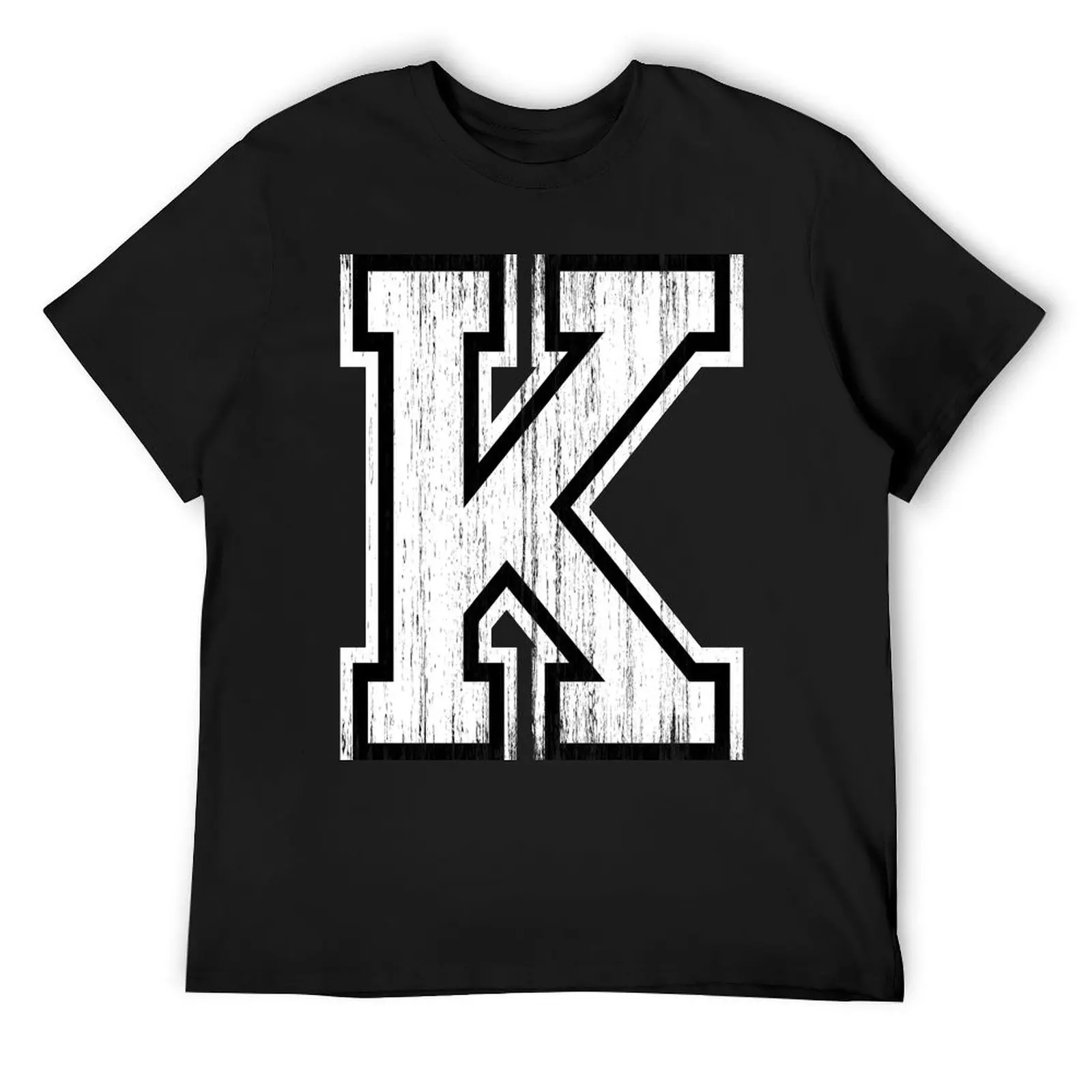 

Big Sports Letter K T-Shirt blue lock Louboutins graphics heavyweight t shirts for men