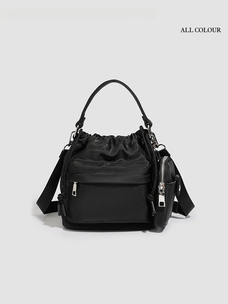 

UR mat Nylon Buet Bag Women's 2025 New Faion Commuter oulder Crossbody Bag for Work Casual Pure Color Pattern