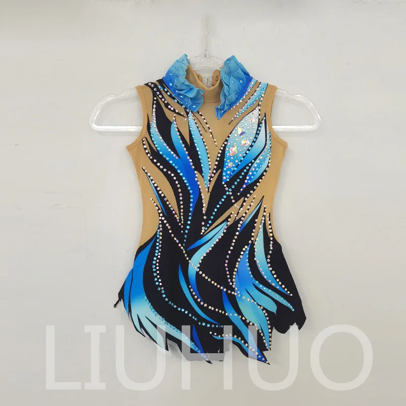 LIUHUO Rhythmic Gymnastics Leotard Competitive Cheerleading Performance For Children