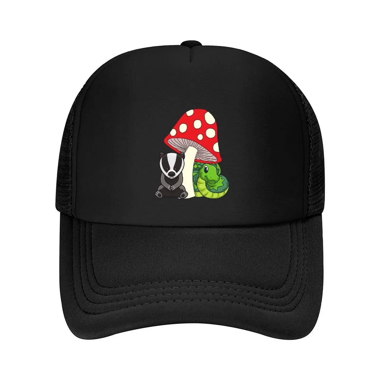 2026 Cute Badger, Mushroom, Snake Baseball Cap foam party Hat Sunhat Golf Wear beach hat Men's Baseball Women's