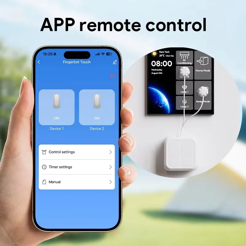 Tuya Touch Screen Finger robot Rechargeable Bluetooth Smart remote control timing screen clicker Support Alexa Google Home Voice