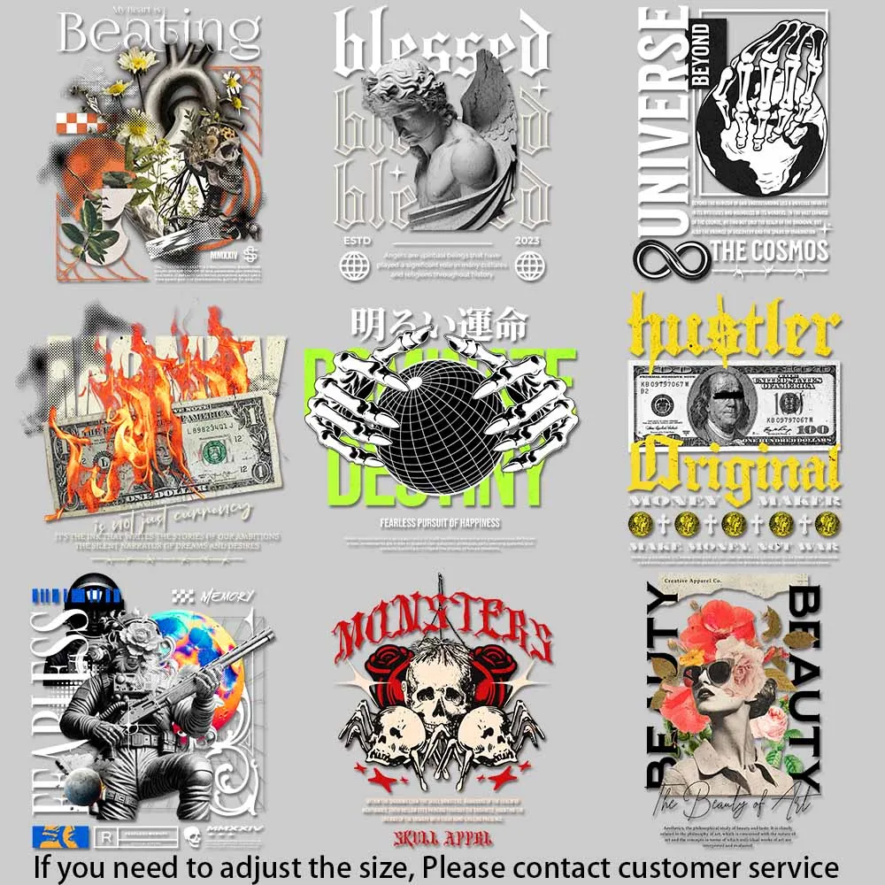 DIY Iron-On Vinyl Sticker - Bold Retro & Modern Patterns, Durable, Washable, for Apparel & Accessories Easy to Use