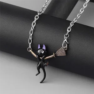Japan Anime Kiki Cat Anhänger Halskette für Frauen, Halskette für Teenagermädchen, Anruferschmuck, Lieferservice, Bonito 8 Hauptverkaufsstudio Ghibli Leuchten - №2