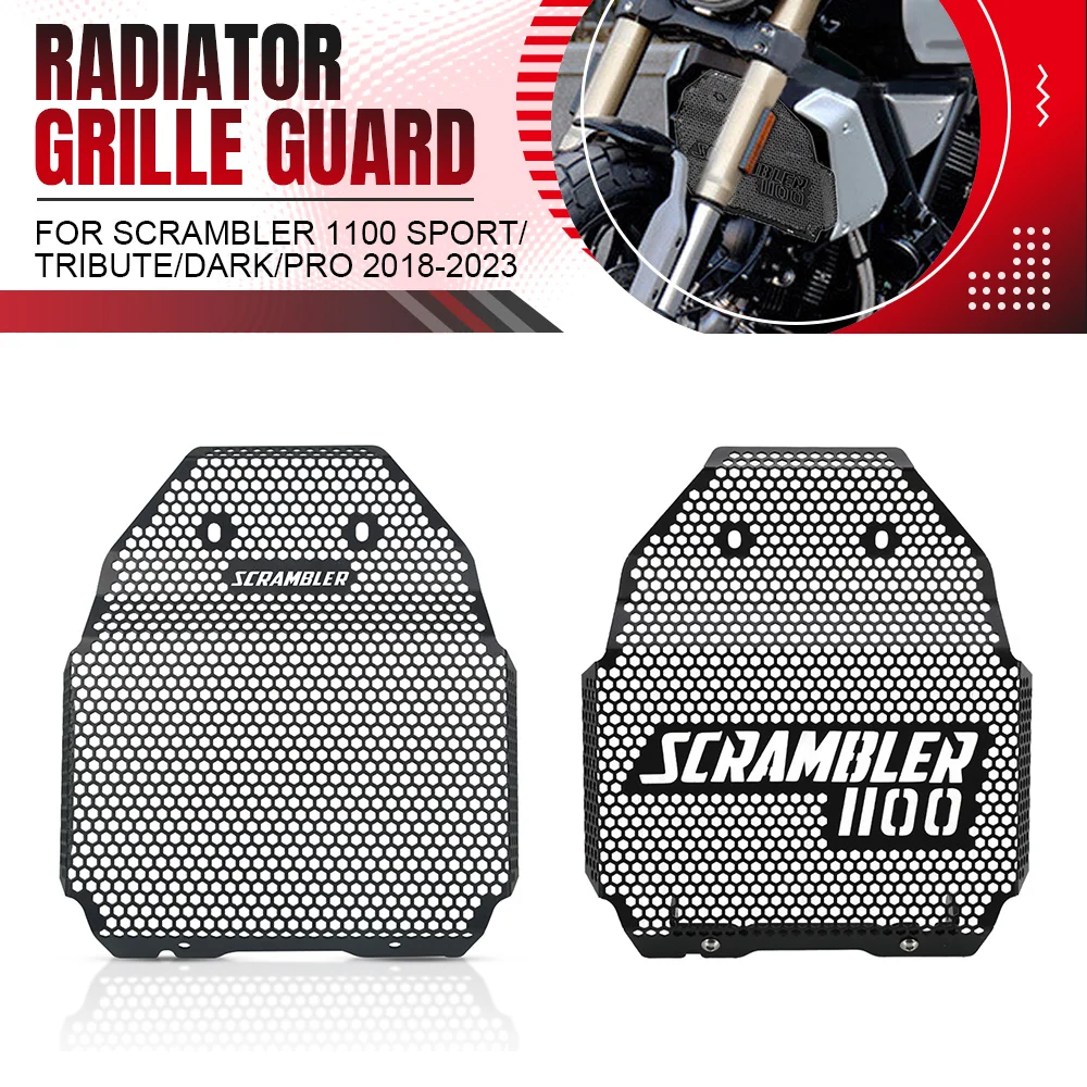 

Motorcycle For Ducati Scrambler 1100 Sport/Tribute/Dark/Pro 2018 2019 2020 2021-2023 Radiator Guard Oil Cooler Cover Accessories