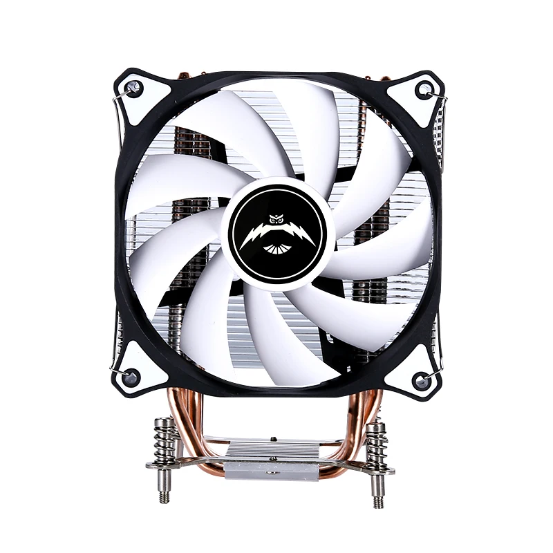 QiuzAim Ventilador de resfriamento de computador 120mm mudo 4 pinos/PWM peças de pc x79 x99 CPU cooler Processador 4 instalação de tubo de calor LGA2011 2066 2099