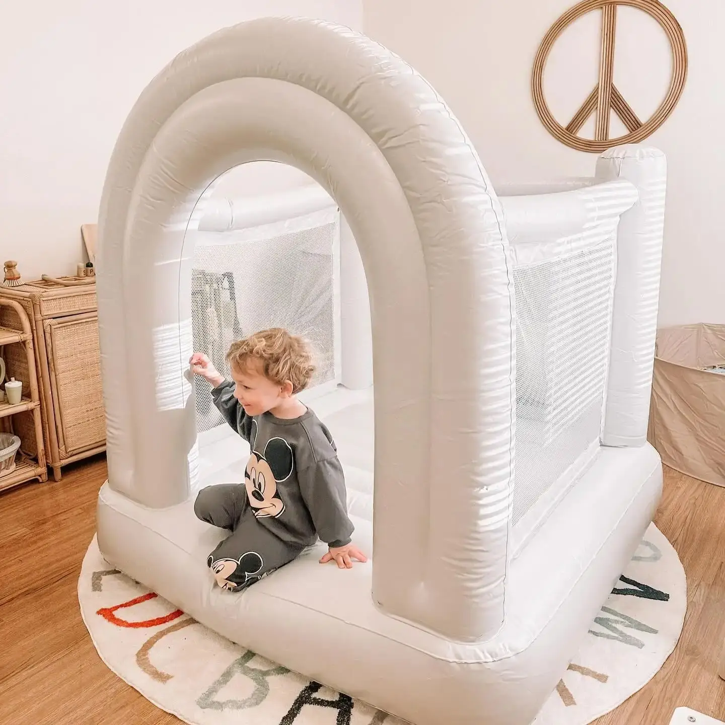 Small Castle PVC Mini Inflatable Castle Children's Toy Castle