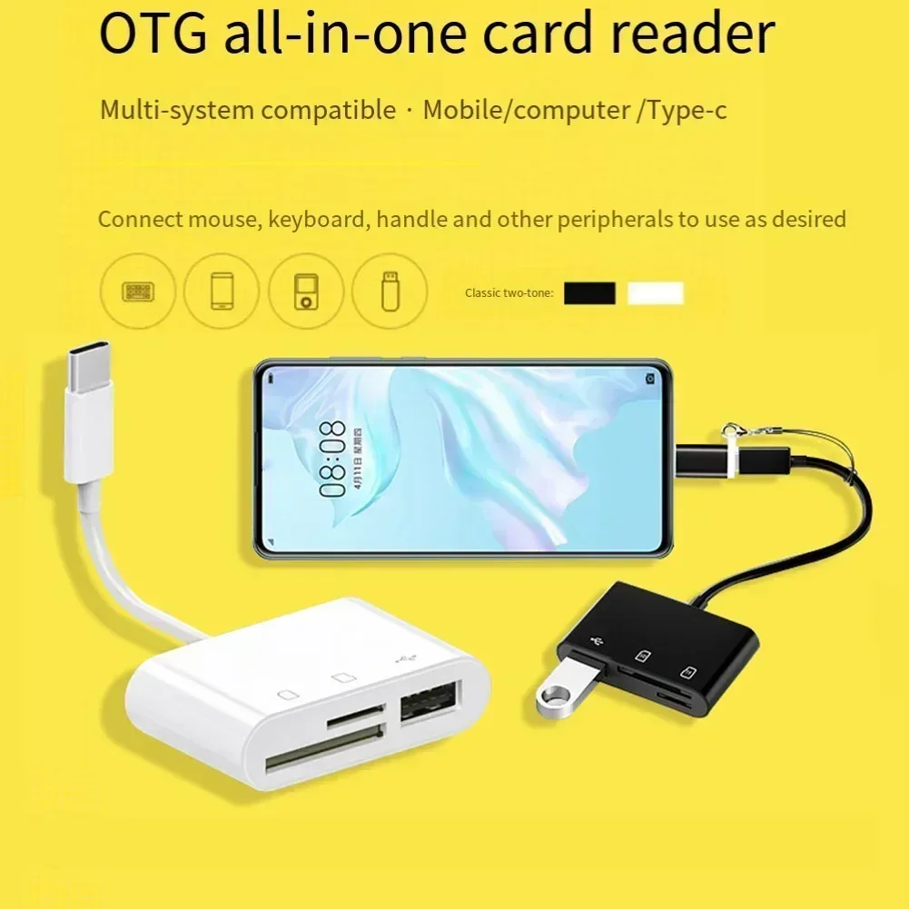 No Additional Drivers Needed Memory Card Reader OTG Card Reader ABS Material Multiple Card Reader Home For Huawei