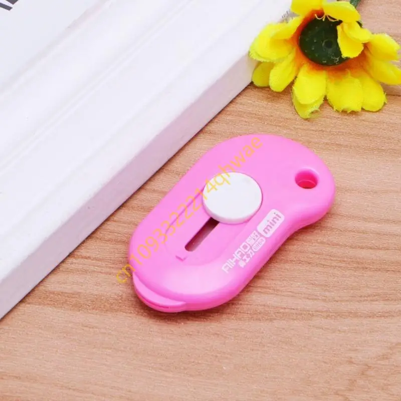 Multifunctional Mini Retractable Utility Knife with for Key Chain Hole for Boy G
