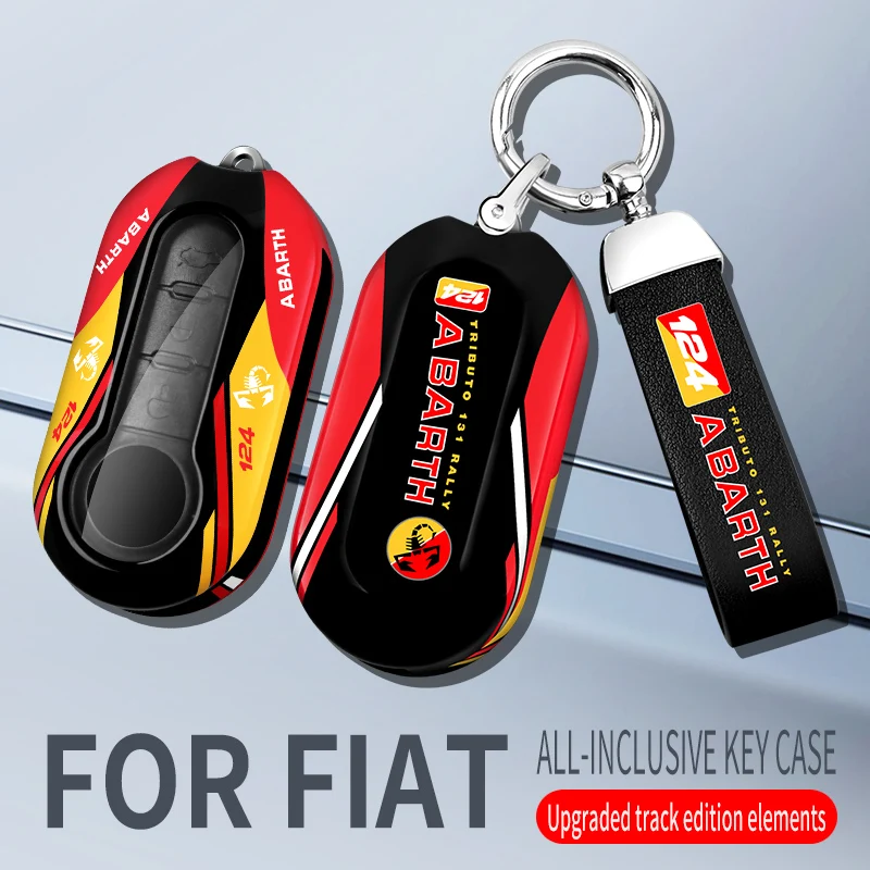 Car Key Case For Fiat Freemont with Logo 500 500l 500x Bravo Punto Panda Tipo Toro Nuovo  Keychain Accessories ﻿