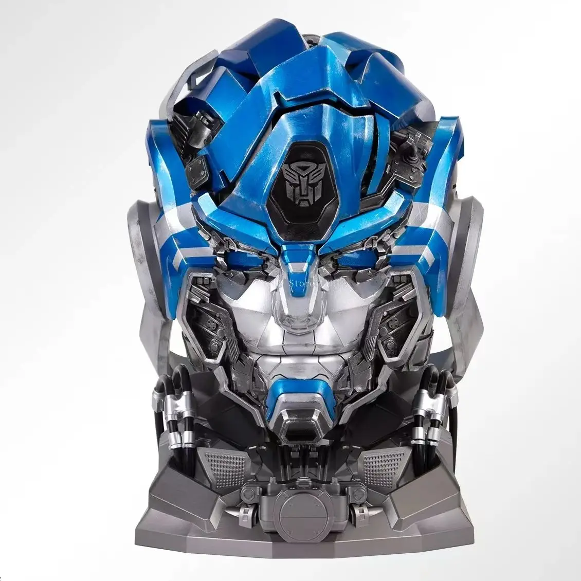 Hasbro Transformers: Rise of The Beasts Mirage Helmet with Movable Mouth & Eyes Light 1:1 Wearable Touch Control Mask for Gift