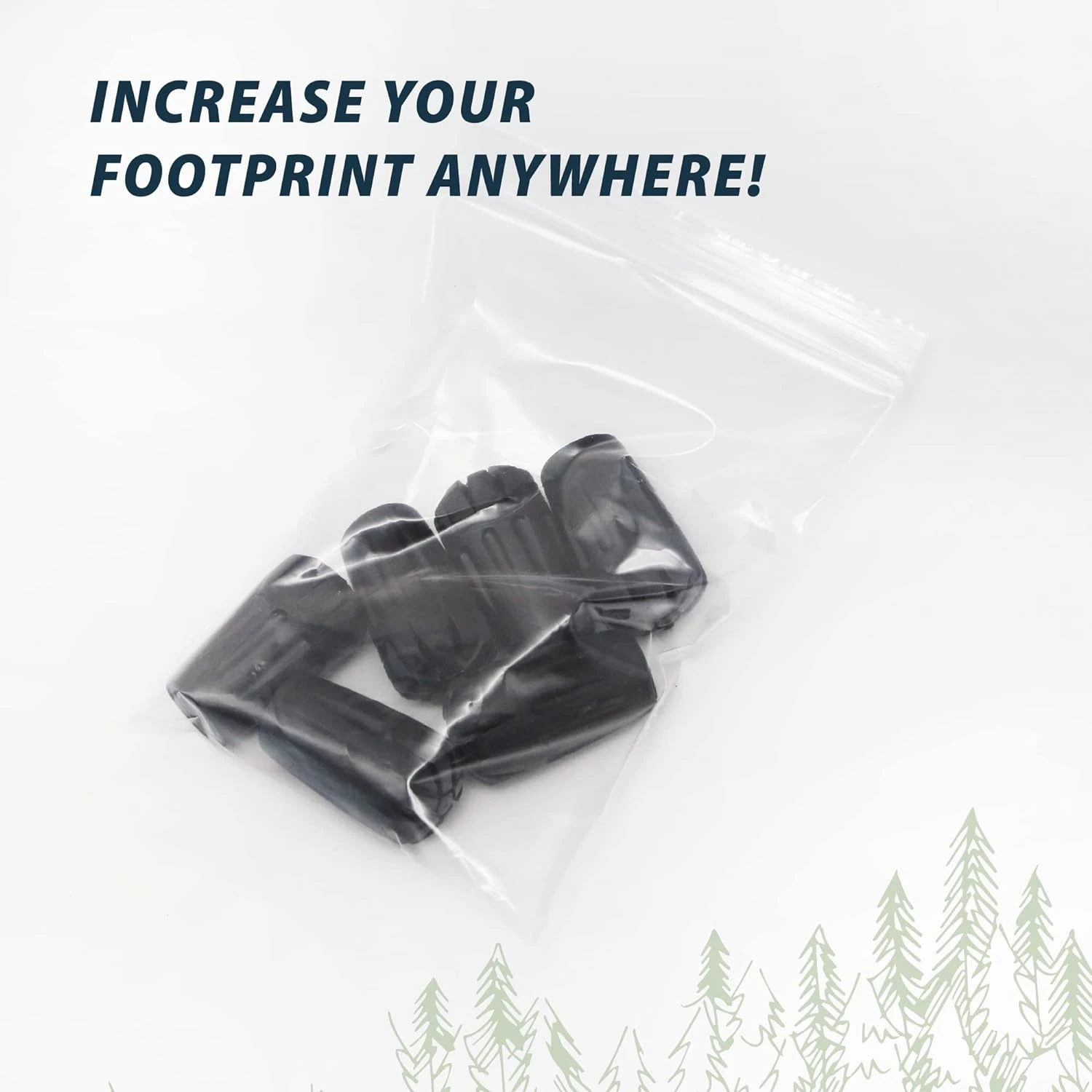 Высокопрочные и гибкие универсальные наконечники для треккинговых палок — набор из 6 прочных и долговечных протекторов для тростей для пеших прогулок