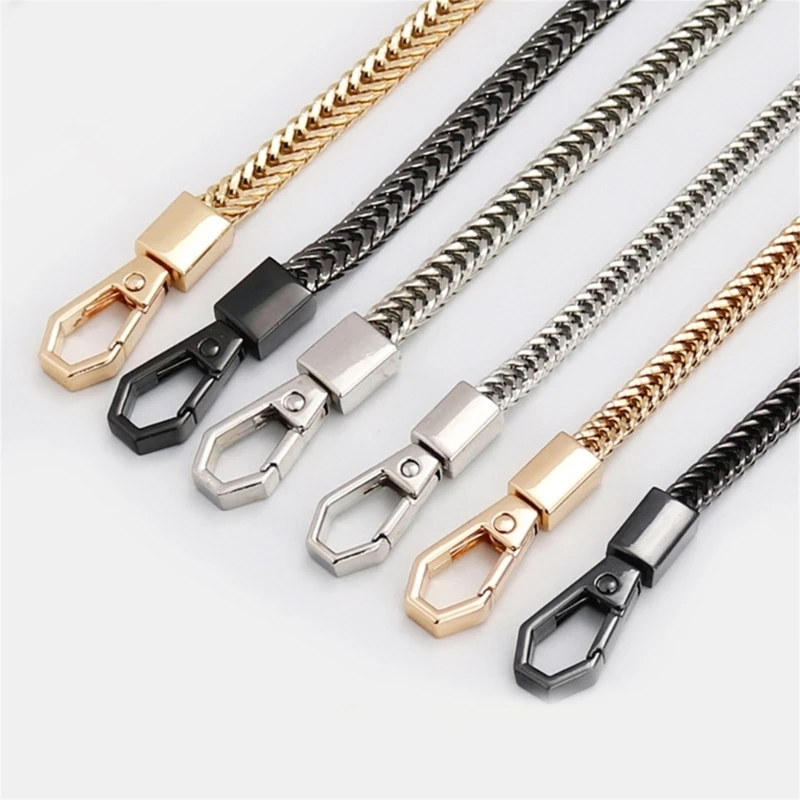 

40cm/100cm/120cm Snake Bone Chain Gold/Silver/Black Bag Strap Replacement Metal Shoulder Strap Crossbody Bag Chain Bag Accessory