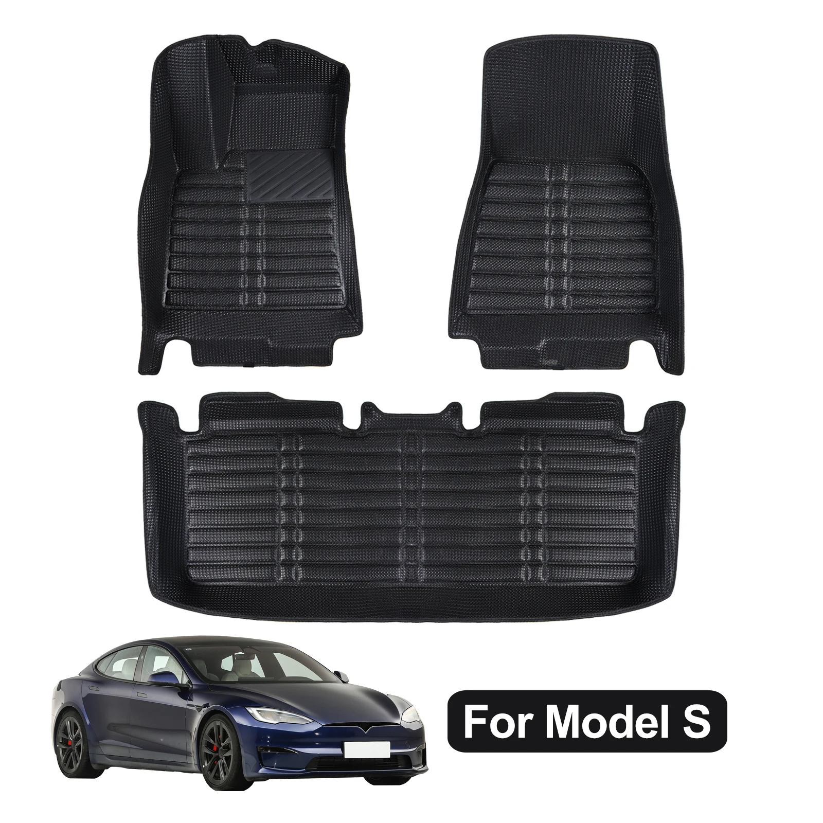 

Car floor mat for Tesla Model S 2012-2024 Non-Slip Durable Four Seasons Car Carpet Easy Clean and Wear-Resistant Floor Mat