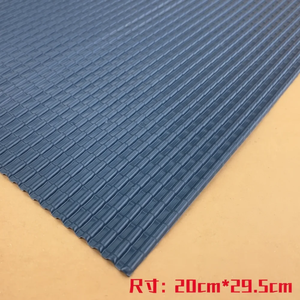 Realistic PVC Roof Tile Sheet Miniature Building Model Material DIY Diorama Layout Landscape Decoration Accessories Craft