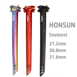 HONSUN PRO Bicycle Seatpost Road Mountain Aluminum Alloy Ultralight Hollow Design Seat Tube 27.2/30.8/31.6mm*380mm Bicycle Parts