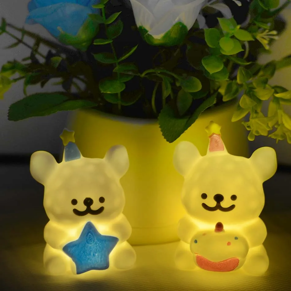 

New Night Light Cute Line The Dog Action Figures Night Lamp Collectible Model Doll Cartoon Room Decoration Toy Adult Kids Gifts