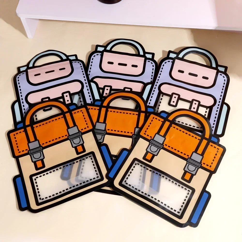 Plastik-Geschenktüten Cartoon-Rucksack Goodie-Bag für Schulanfang Geburtstagsparty Geschenktüte mit Griff Süßigkeitentüten für Snacks – Detail 6