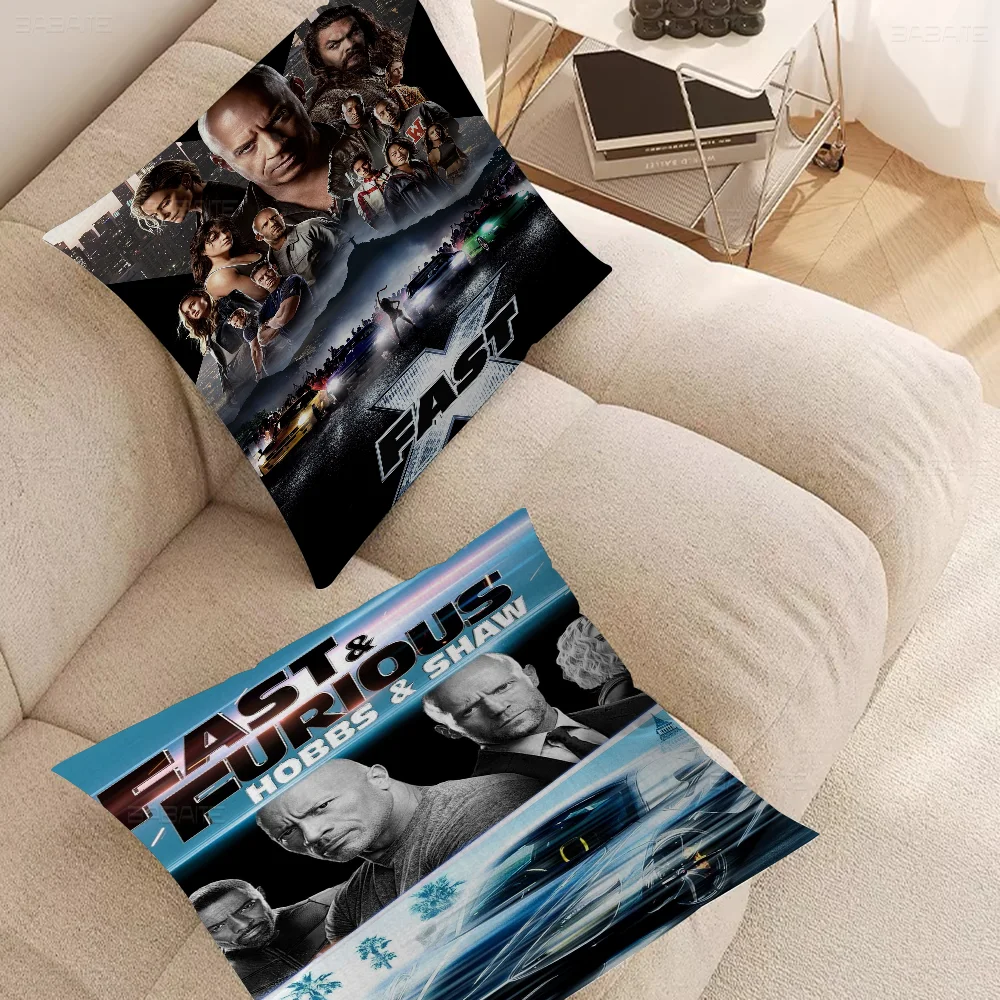 Fast Furious Movie Personalized Pillow Dust Cover Bedroom Kids Party Decoration Pillowcase Birthday Children Gift