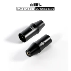 DD ddHiFi XLR44B(2022) XLR 4pin to 4.4mm Balanced Adapter, Adapt XLR Traditional Desktop Devices to 4.4mm Audio Devices