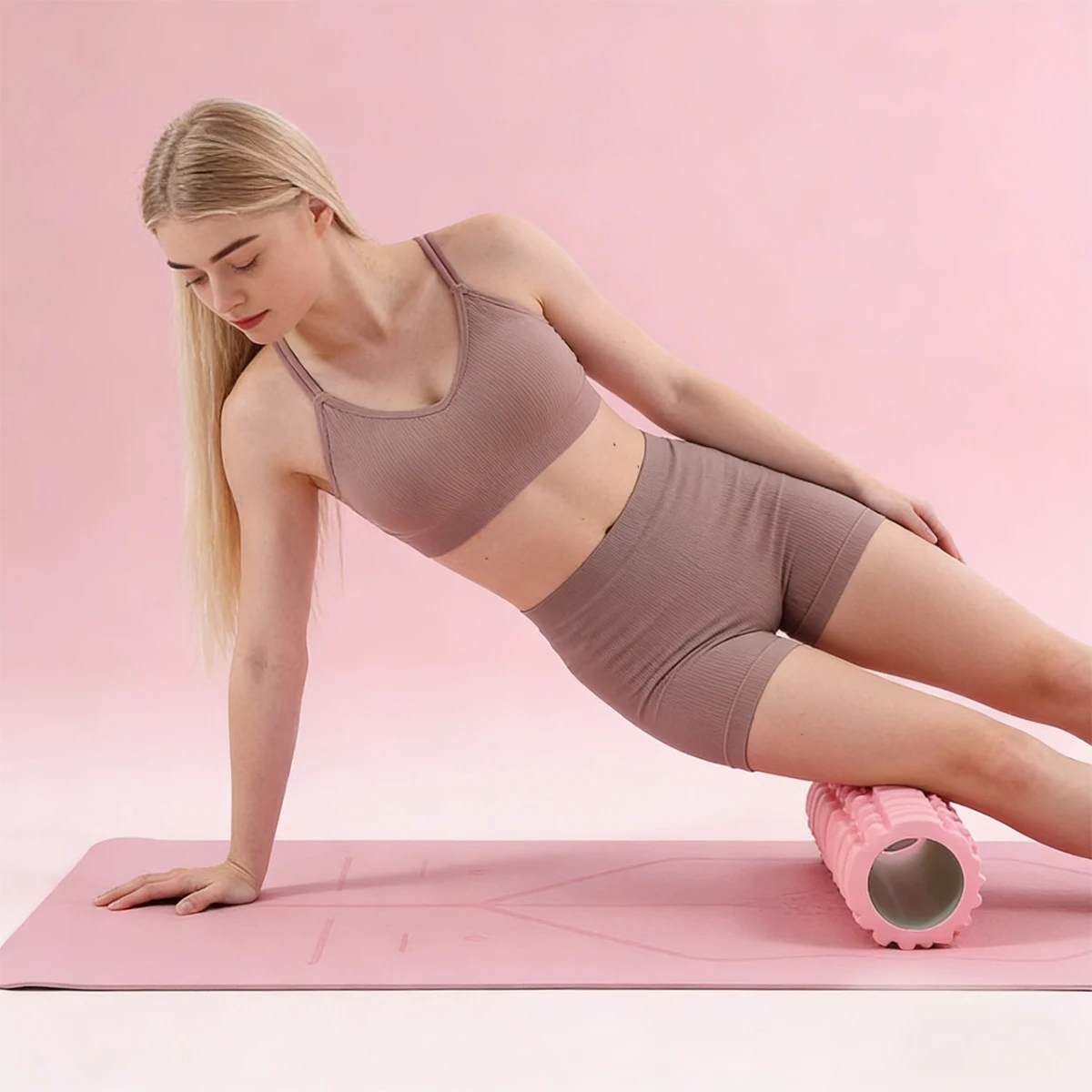 Foam Axis Cross-border Fitness Yoga Massage Stick Wolf Tooth Hollow Column Depth Massage Axis Beautification Curve Relieves Pain