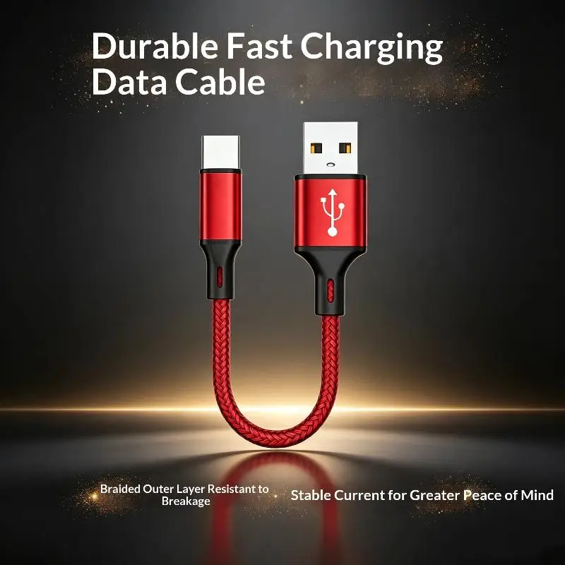 Короткий-кабель-usb-a-type-c-длиной-025-м-3А-для-быстрой-зарядки-и-передачи-данных-с-нейлоновой-оплеткой-для-пауэрбанка-и-телефона
