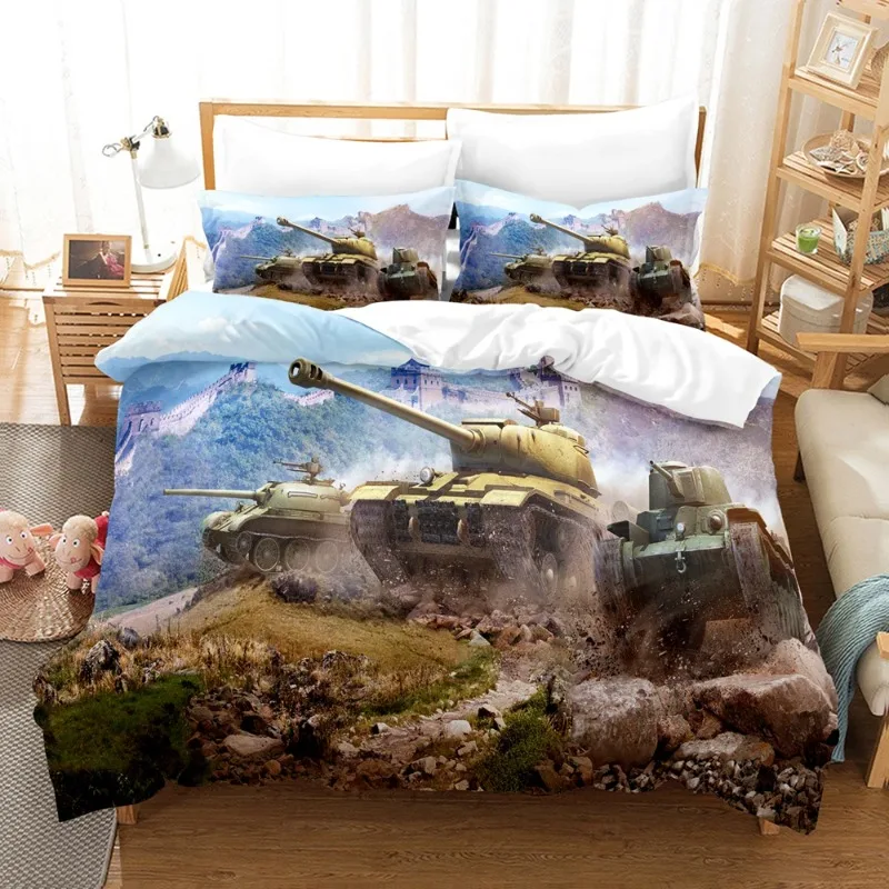 3D Print Tank In War Time Duvet Cover Sets Kids,twin Full Queen King Bedroom Set  Home Textile Housse De Couette  Bed Cover Set