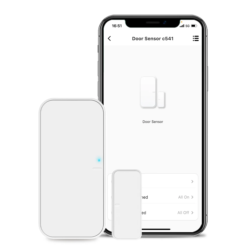 BroadLink BLE Bluetooth Smart Security Door Open Contact Sensor Compatible with Alexa and Google Assistant(BLE HUB required))