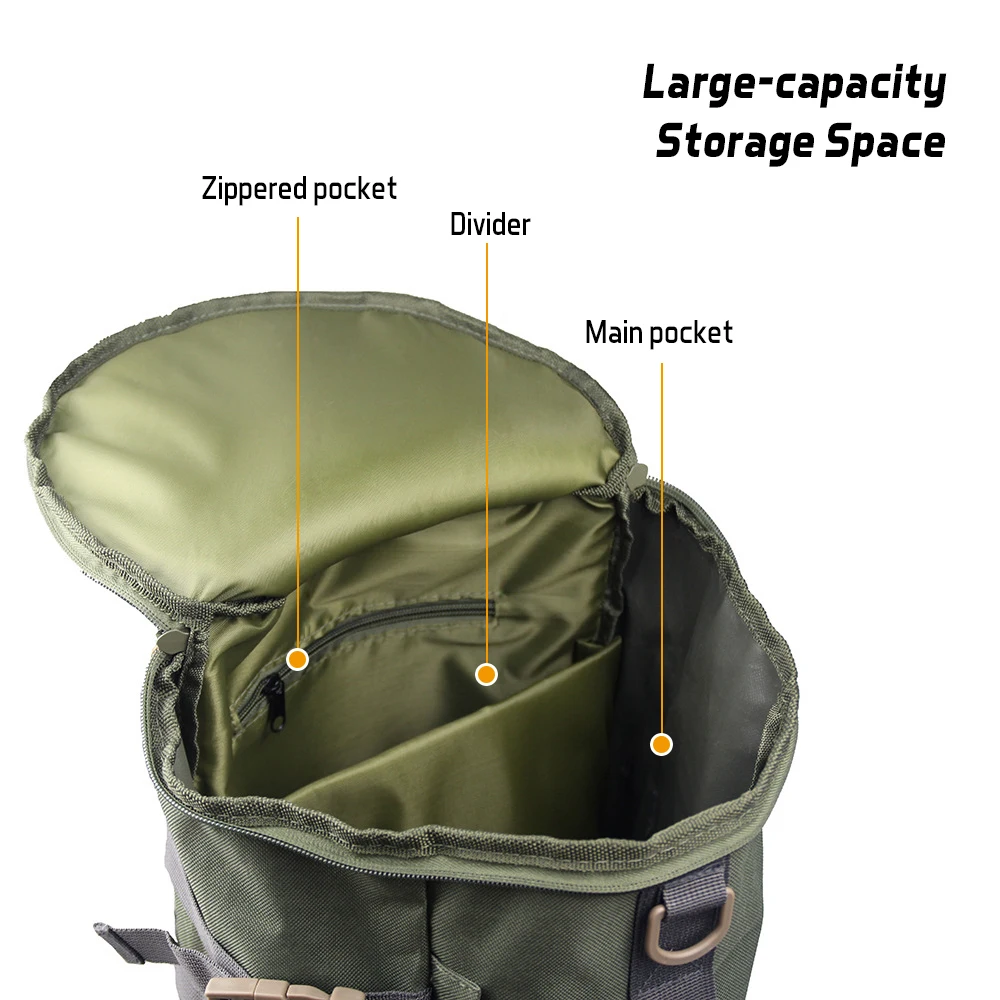 Multi-functional Large Capacity Fishing Backpack Outdoor Travel Camping Fishing Rod Reel Tackle Bag Shoulder Bag Luggage Bag