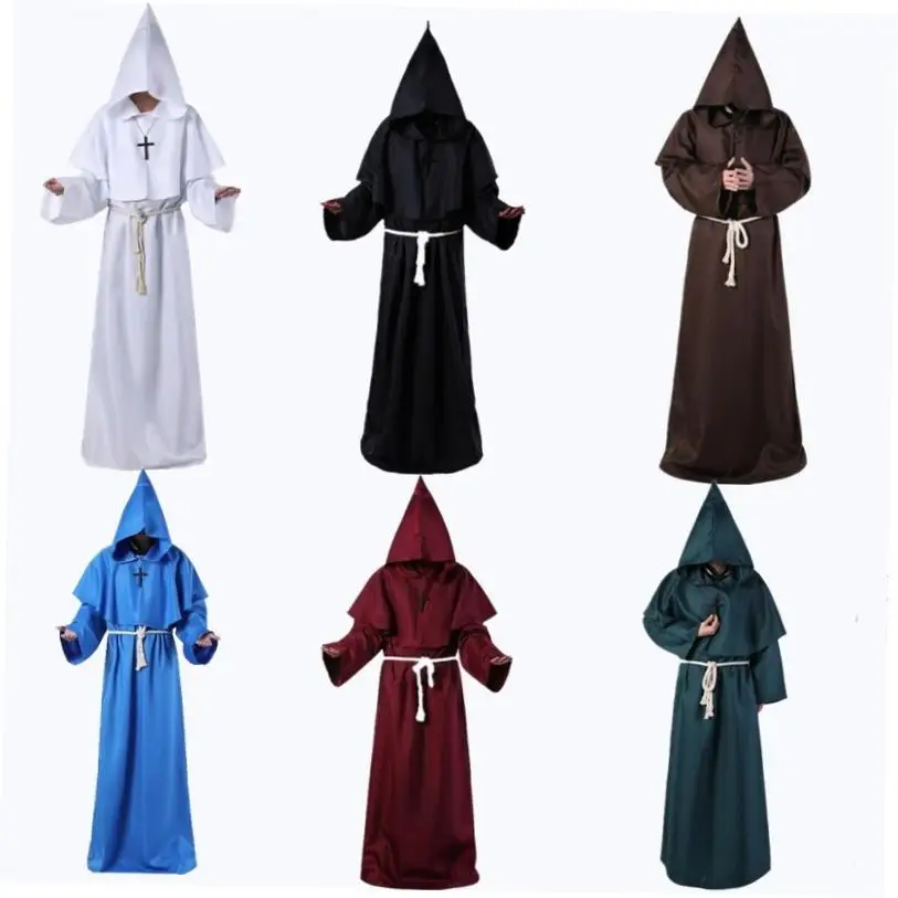 loween Cosplay Wizard Priest Costume Women's Traditional Ethnic Stage Performance Clothing loween Par Theme