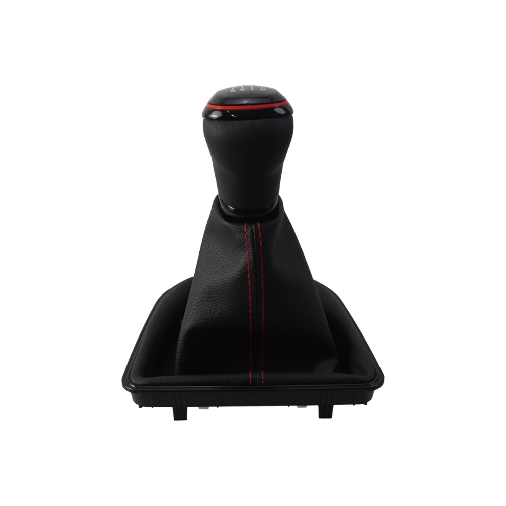 6 Speed Manual Shift Knob with Bracket Base for For Caddy MK4 2015-2019 2003-2010 Plastic and Artificial Leather Build
