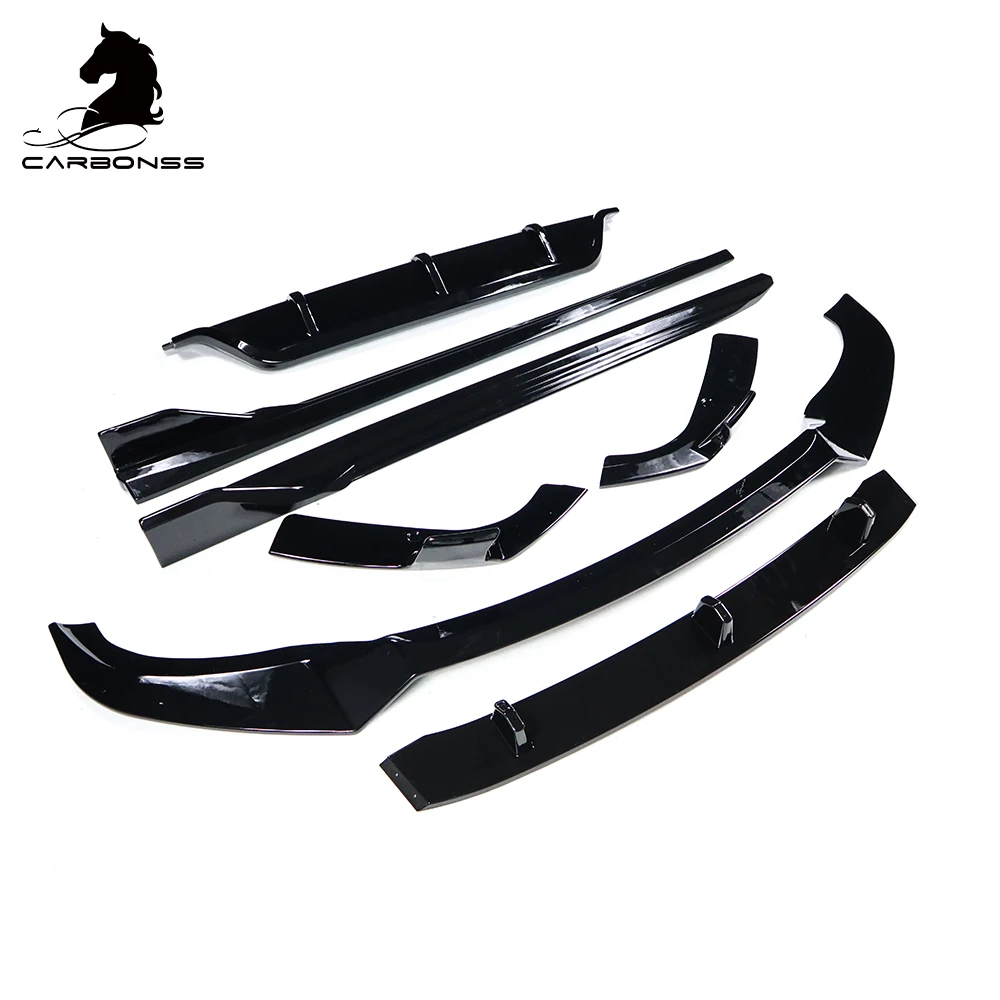 B Style X6 G06 M Performance ABS Material Front Lip Diffuser Side Skirts Gloss Black Body Kit For Bmw X6 G06 2019+