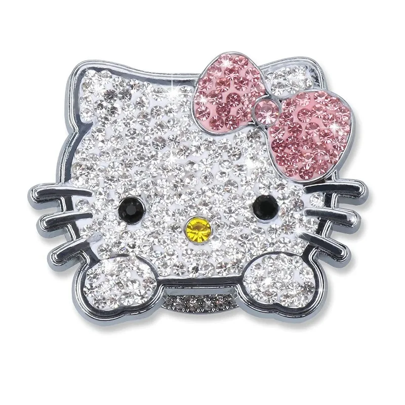 Kitty Car One Key Start Decorative Cover One Key Start Ring Full Diamond Ignition Switch Protective Cover Wholesale Hello