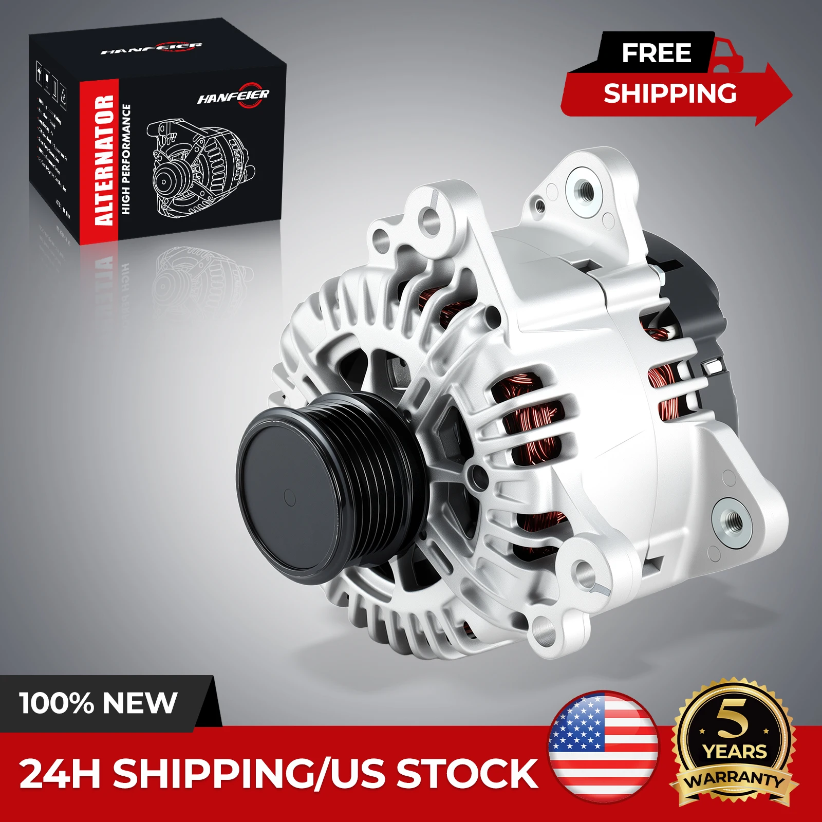 

Alternator for 1999-2006 Volkswagen Beetle Golf Jetta Audi TT 028903030A 13853
