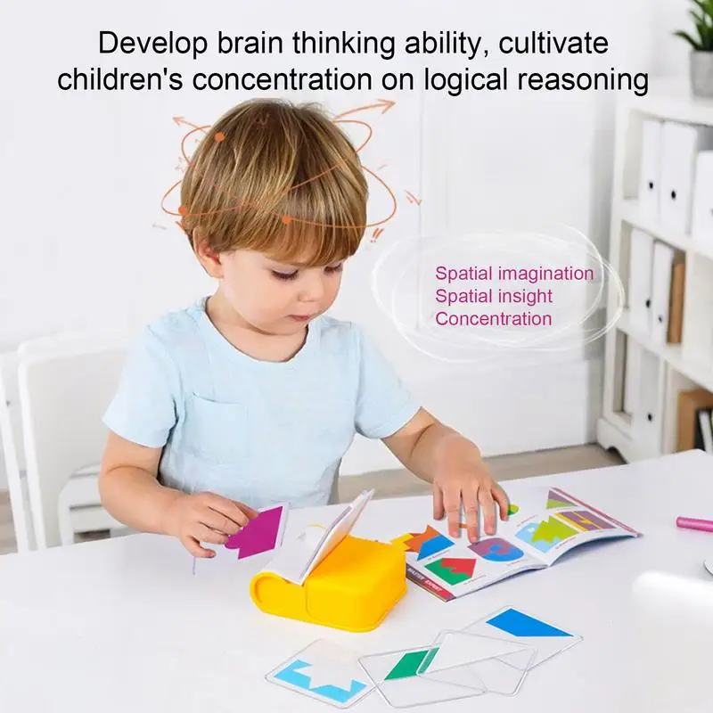Geometry Jigsaw Games Geometry Board Game Pattern Blocks Colorful Shape Pattern Puzzle Toys For Schools Traveling Daycare