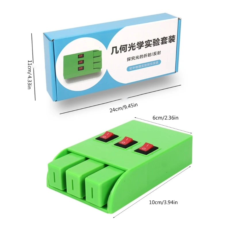 10 szt. Soczewka optyczna trójkątny półokrągły prostokąt wklęsły dwuwypukły soczewka świetlna klasa fizyka pomoc dydaktyczna