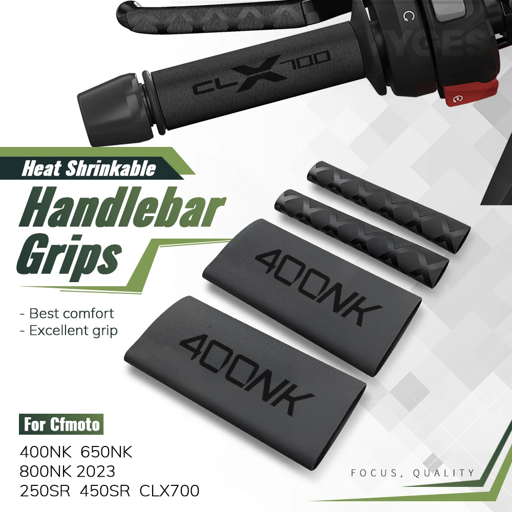 Für CFMOTO 400NK 650NK 800NK 250SR 450SR CLX700 Motorrad Wärmeschrumpfende Lenkergriffe Kupplung Bremshebel Abdeckung Grip Handschuh