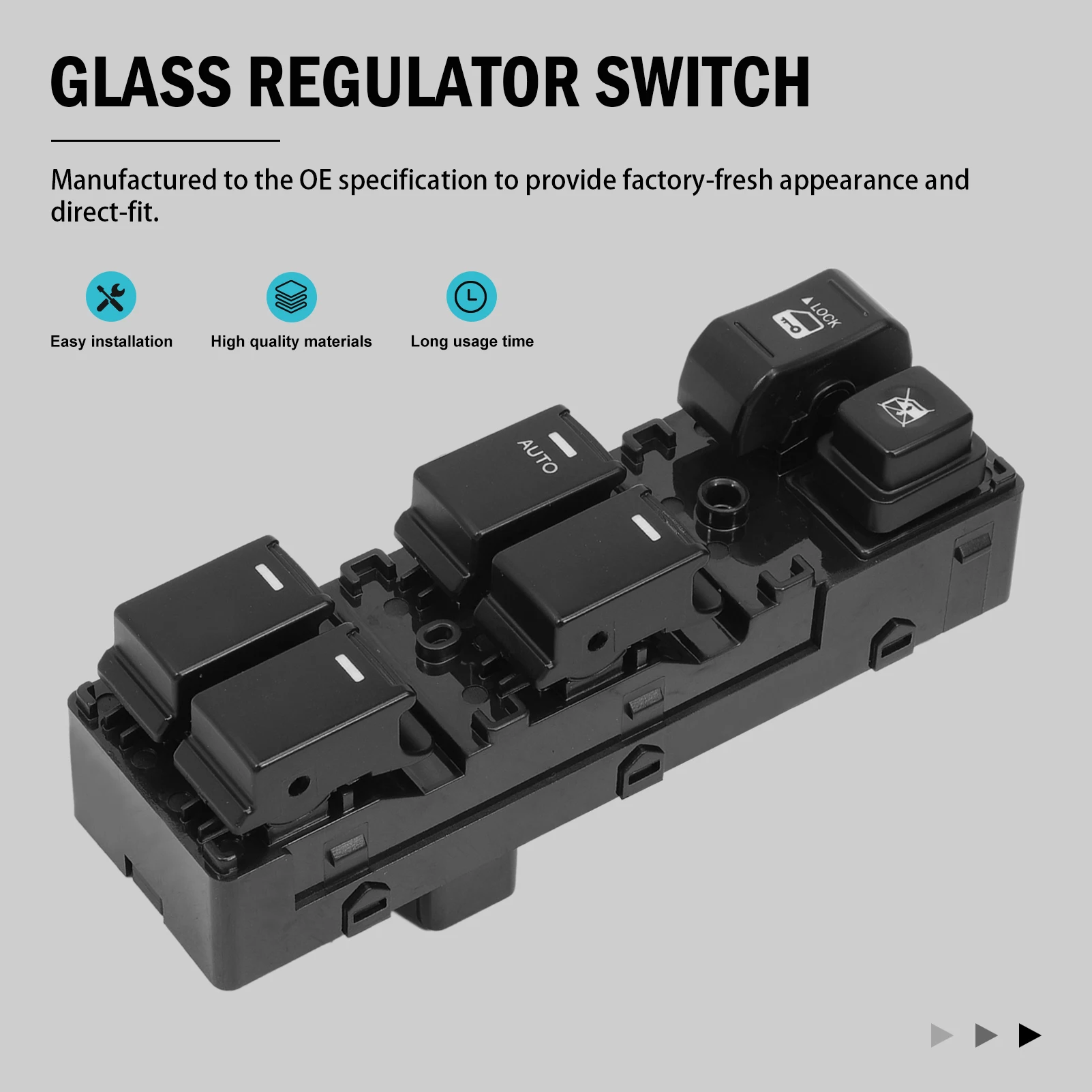 

93570-2P100VA Driver Side Master Power Window Switch Black For Kia Sorento 2010-2014 93570-2P100 Durable
