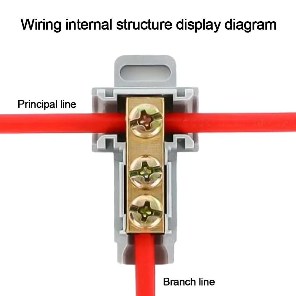 Quick Electrical Cable Splice High Power Quick Terminal Block T-type Wire Connector Small Wiring Connector Electrical