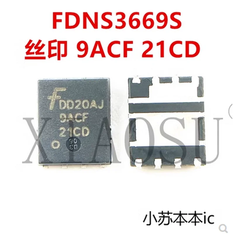 (2-5pcs)100% original New FDMS3669S 9ACF 21CD MOSFET Dual N Channel 30V 13A/18A Chipset