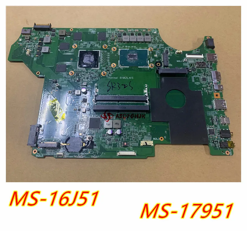 

MS-16J51 REV 1.0 Original FOR MSI GE62 GP62 GE72 GP72 Motherboard MS-16J5 MS-1795 MAINBOARD WITH I5-7300HQ AND GTX950M/GTX960M