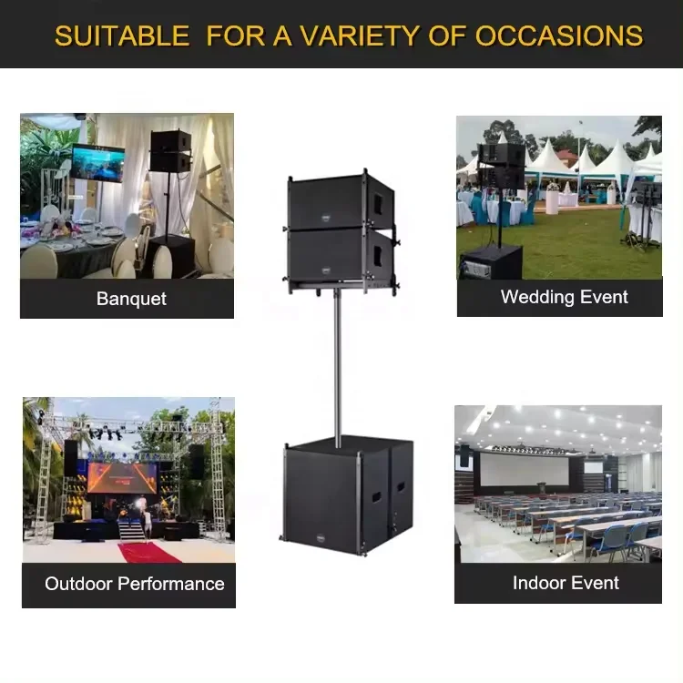 Professioneller Audio 10-Zoll-Passiv-Line-Array-Lautsprecher für den Innenbereich, Stadion/Außenbereich/Gymnasium/Arena/Pub/KTV