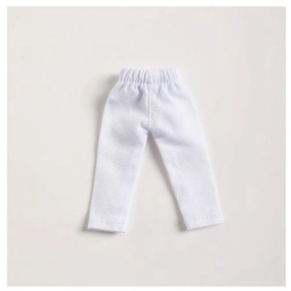 Muñecas de moda, pantalones largos, 6 colores, DIY, pantalones delgados hechos a mano, mallas, ropa informal, juguetes para niños para muñecas OB11 1/11 para muñecas BJD 1/12